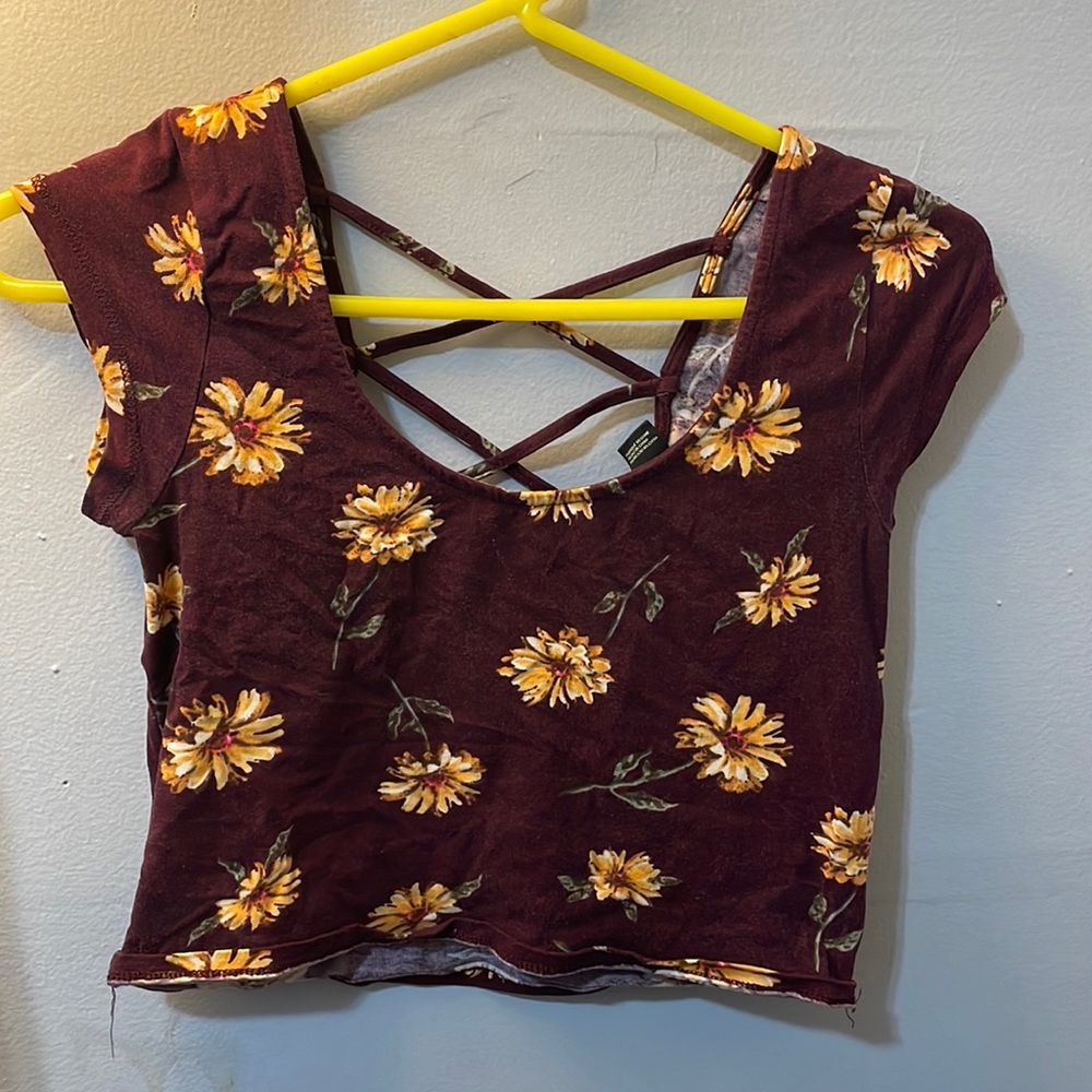 Floral crop top